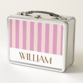 花カラフル紫色のパーソナライズされた贈りテンプレート メタルランチボックス