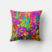 花カラフル絵画の花買今 クッション (裏面)