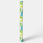 花カラフル継ぎ目 SAMSUNG GALAXYケース (左側面)