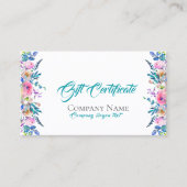 花カラフル縁ど券テンプレート 割引カード (正面)