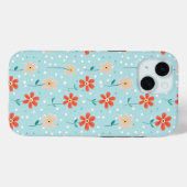 花カラフル繊細な模様 Case-Mate iPhoneケース (裏面 (横))