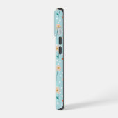 花カラフル繊細な模様 iPhone 15ケース (左側面)