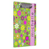 花カラフル花の模様お名前 クリップボード (右)