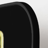 花カラフル花びらターコイズサードアイハムサ ピックルボールラケット (左詳細)