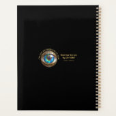 花カラフル花びらターコイズサードアイハムサ プランナー手帳 (裏面)