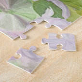 花カラフル花びら水彩模様絵を描の ジグソーパズル (側面)