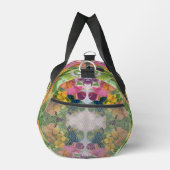 花カラフル花びら水彩模様絵を描の ダッフルバッグ (右)