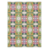 花カラフル花びら水彩模様絵を描の テーブルクロス (正面)