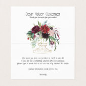 花カラフル花束名刺 名刺 (内部フラット)