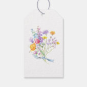 花カラフル花束母の日カスタマイズ可能 ギフトタグ (裏面)