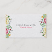 花カラフル花束 名刺 (正面)