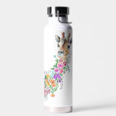 花カラフル花花花花花瓶 ウォーターボトル (左面)