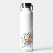 花カラフル花花花花花瓶 ウォーターボトル (正面)