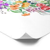 花カラフル花花花花花花花花花花花花絵画ポスター ポスター (角)