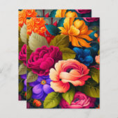 花カラフル花 (正面/裏面)