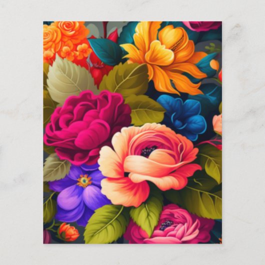 花カラフル花 (裏面)