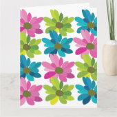 花カラフル花 カード (正面)
