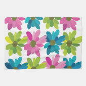 花カラフル花 キッチンタオル (横)