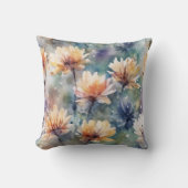 花カラフル花 クッション (正面)