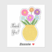 花カラフル花 シール (シート)