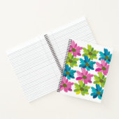 花カラフル花 ノートブック (内部)