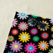 花カラフル花 ビーチタオル (インサイチュ)