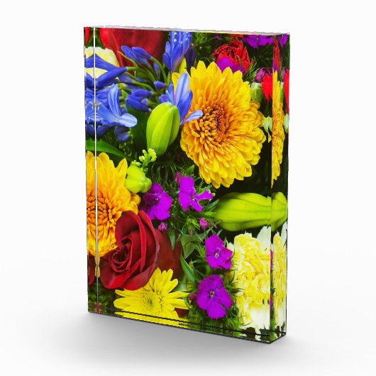 花カラフル花 フォトブロック (右)