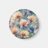 花カラフル花 マグネット (正面)
