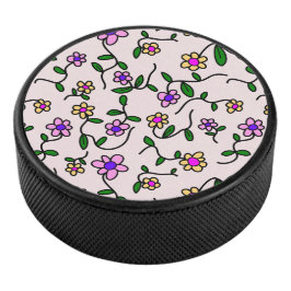 花カラフル花、花の柄、緑、ぼほ アイスホッケーパック