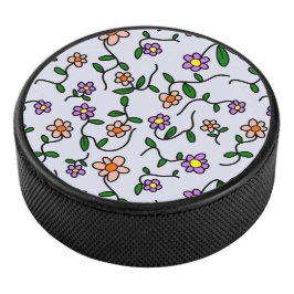 花カラフル花、花の柄、緑、ぼほ アイスホッケーパック