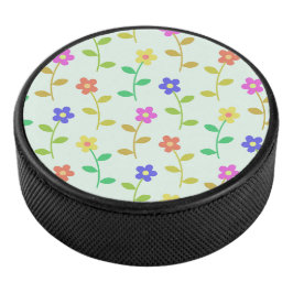 花カラフル花、花の柄、緑、ぼほ アイスホッケーパック