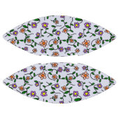 花カラフル花、花の柄、緑、ぼほ アメリカンフットボール (パネル)