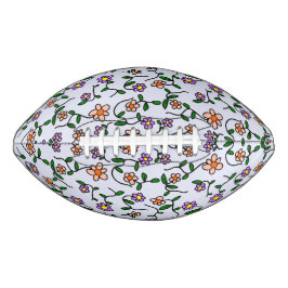 花カラフル花、花の柄、緑、ぼほ アメリカンフットボール