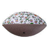 花カラフル花、花の柄、緑、ぼほ アメリカンフットボール (回転270)