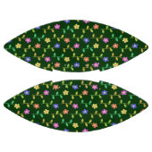 花カラフル花、花の柄、緑、ぼほ アメリカンフットボール (パネル)