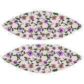 花カラフル花、花の柄、緑、ぼほ アメリカンフットボール (パネル)