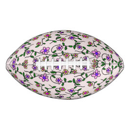 花カラフル花、花の柄、緑、ぼほ アメリカンフットボール