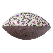 花カラフル花、花の柄、緑、ぼほ アメリカンフットボール (回転270)