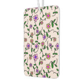 花カラフル花、花の柄、緑、ぼほ カーエアーフレッシュナー (左)