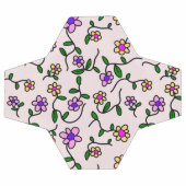 花カラフル花、花の柄、緑、ぼほ サッカーボール (フラット)