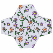 花カラフル花、花の柄、緑、ぼほ サッカーボール (フラット)