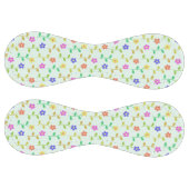 花カラフル花、花の柄、緑、ぼほ ソフトボール (パネル)