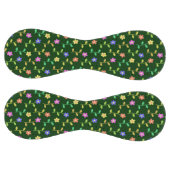 花カラフル花、花の柄、緑、ぼほ ソフトボール (パネル)