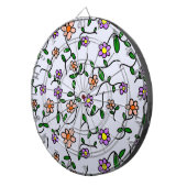 花カラフル花、花の柄、緑、ぼほ ダーツボード (正面右)