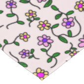 花カラフル花、花の柄、緑、ぼほ テーブルクロス (アングル)