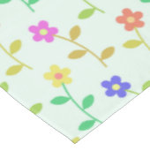 花カラフル花、花の柄、緑、ぼほ テーブルクロス (アングル)