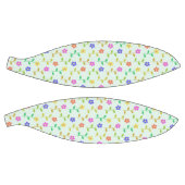 花カラフル花、花の柄、緑、ぼほ バスケットボール (パネル)