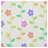 花カラフル花、花の柄、緑、ぼほ ファブリック (見本)