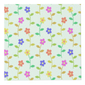 花カラフル花、花の柄、緑、ぼほ フォトキューブ (右)