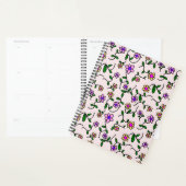 花カラフル花、花の柄、緑、ぼほ プランナー手帳 (ディスプレー)